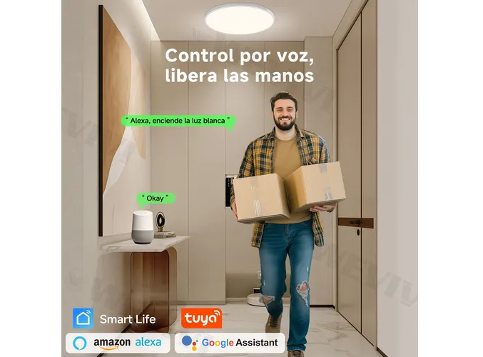 Foto 5 pulgar | Lámpara De Techo Xtellar Con Luz Rgb Y Control Wifi, Ideal Para Embellecer Su Sala Con Alexa