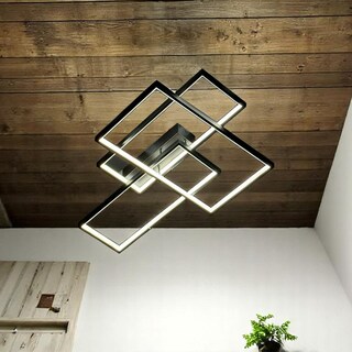 Foto 3 | Lámpara De Techo Led Moderna Con Diseño Geométrico