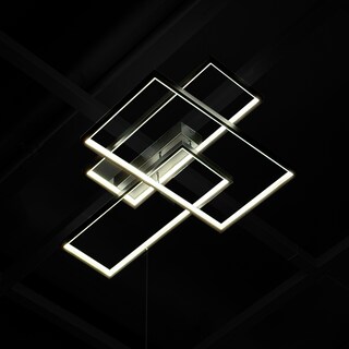 Foto 4 | Lámpara De Techo Led Moderna Con Diseño Geométrico