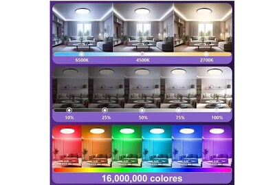 Foto 2 | Luces Decorativas Xtellar Inteligentes Para El Hogar, Lámpara De Techo Rgb Con Alexa, Transforma Tu Espacio