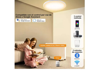 Foto 3 | Luces Decorativas Xtellar Inteligentes Para El Hogar, Lámpara De Techo Rgb Con Alexa, Transforma Tu Espacio