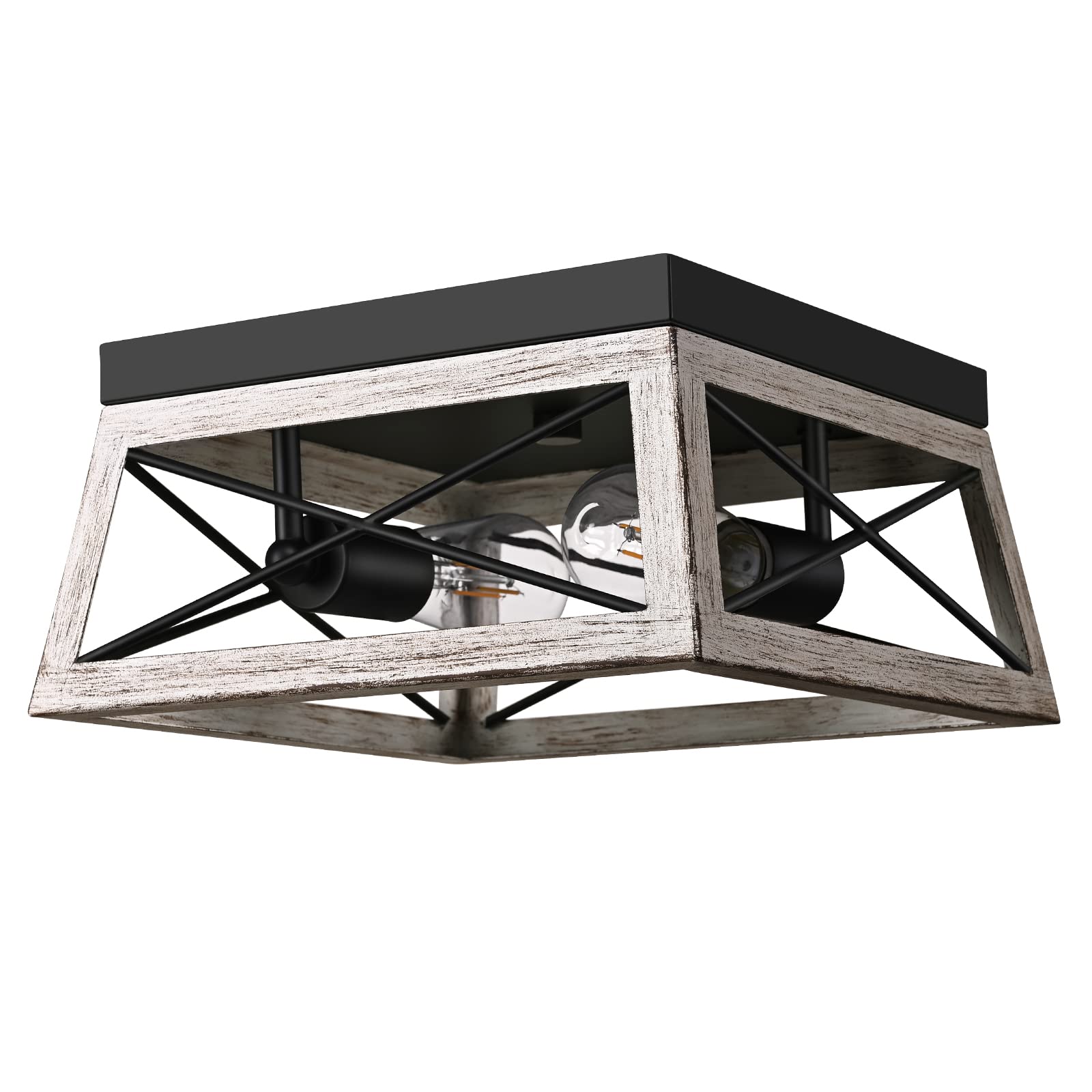 Foto 1 | Lámpara De Techo Dewenwils Farmhouse Con Montaje Empotrado, 2 Luces - Venta Internacional.