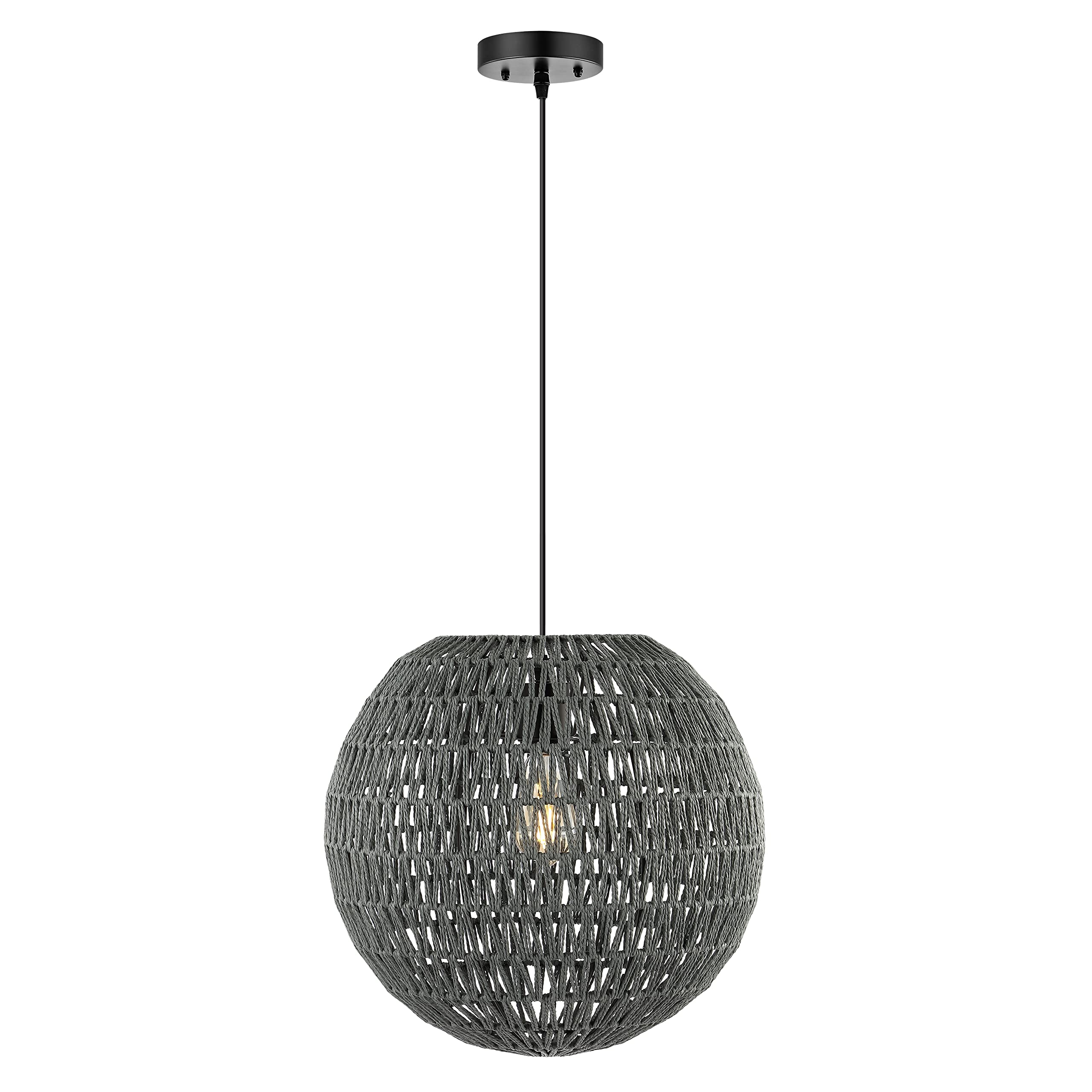 Foto 1 | Lámpara Colgante Jonathan Y Luna Led De 40 Cm, Tejido Bohemio, Ratán - Venta Internacional.