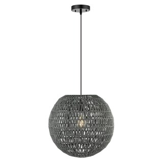 Foto 1 | Lámpara Colgante Jonathan Y Luna Led De 40 Cm, Tejido Bohemio, Ratán - Venta Internacional.
