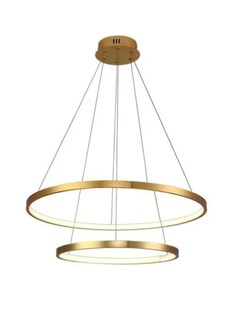 Foto 1 | Lámpara de Techo 2 Aros 100 cm