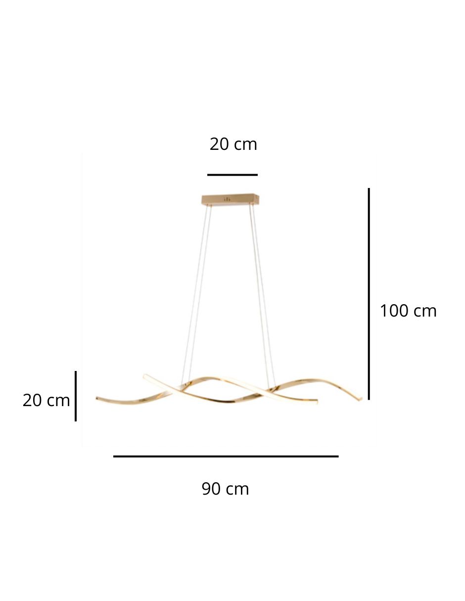 Foto 4 pulgar | Lámpara de Techo Trensa PLCC-53 100 cm