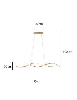 Foto 3 | Lámpara de Techo Trensa PLCC-53 100 cm