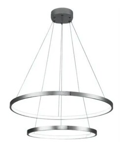 Foto 1 | Lámpara de Techo 2 Aros 100 cm