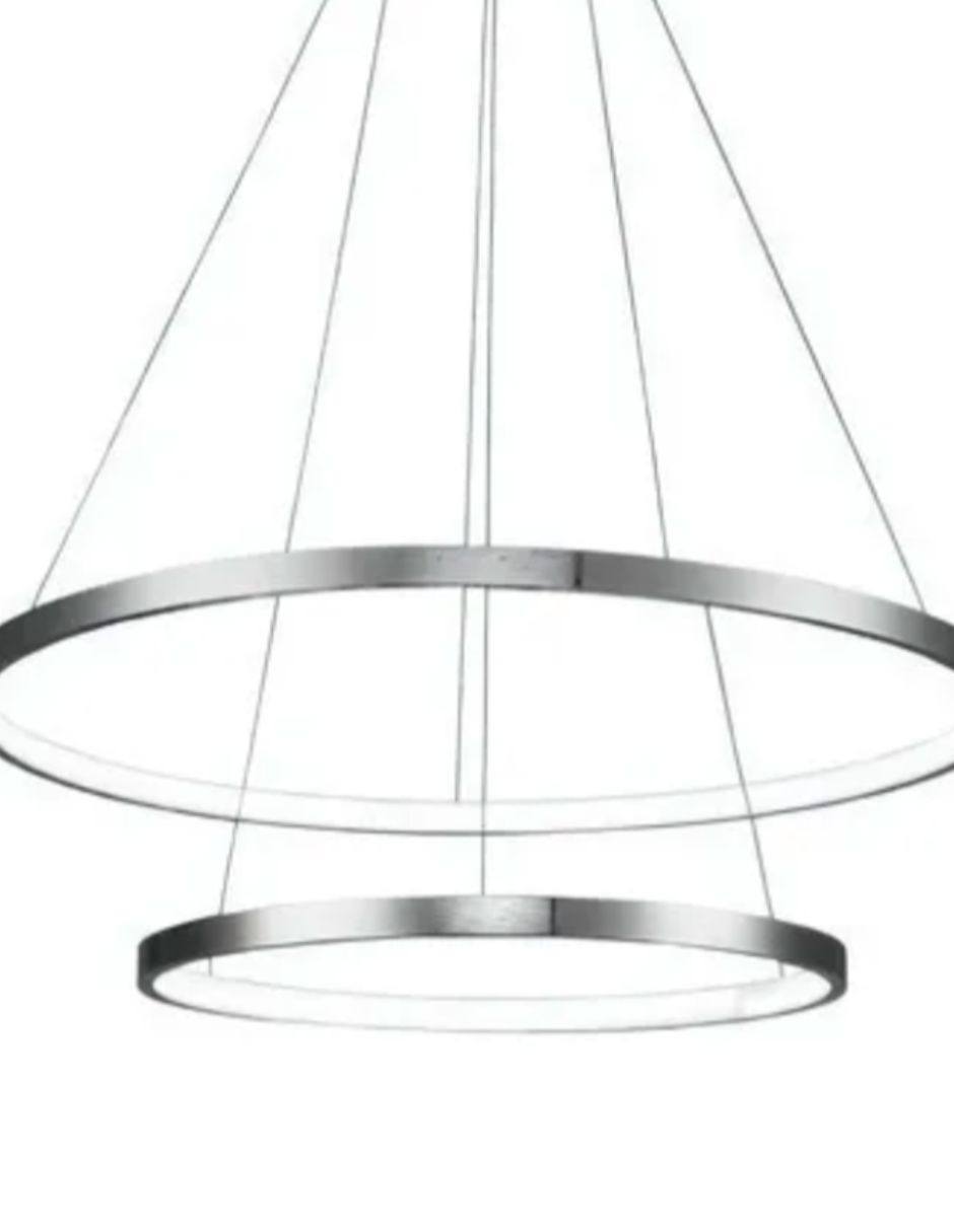 Foto 2 | Lámpara de Techo 2 Aros 100 cm