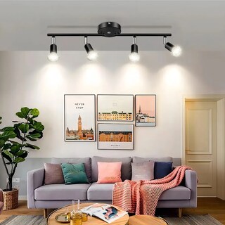 Foto 2 | Riel Led De 4 Luces luz Decorativa Flexible Y Ajustable Adecuada Para Cocina Salón Dormitorio Pasillo Eo S