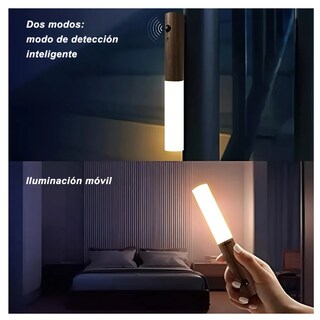 Foto 4 | 2pcs Lampara Led Recargable Con Sensor De Movimiento Lab.g Café Con Blanco