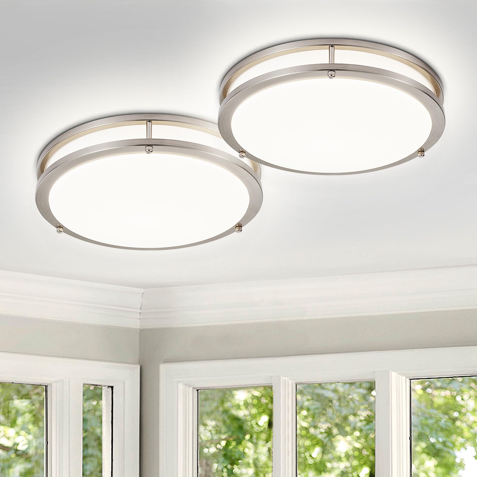 Foto 1 | Lámpara De Techo Dinglilighting Led De Montaje Empotrado  24 W  Regulable  5 Cct - Venta Internacional.