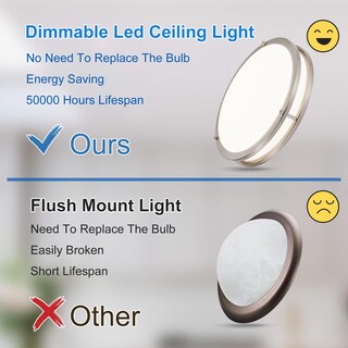 Foto 2 | Lámpara De Techo Dinglilighting Led De Montaje Empotrado 24 W Regulable 5 Cct - Venta Internacional.