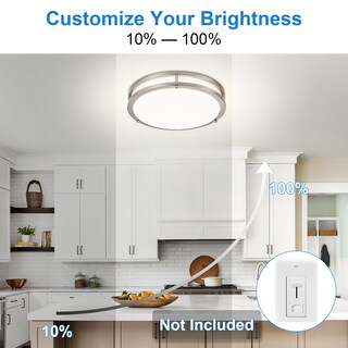 Foto 4 | Lámpara De Techo Dinglilighting Led De Montaje Empotrado 24 W Regulable 5 Cct - Venta Internacional.