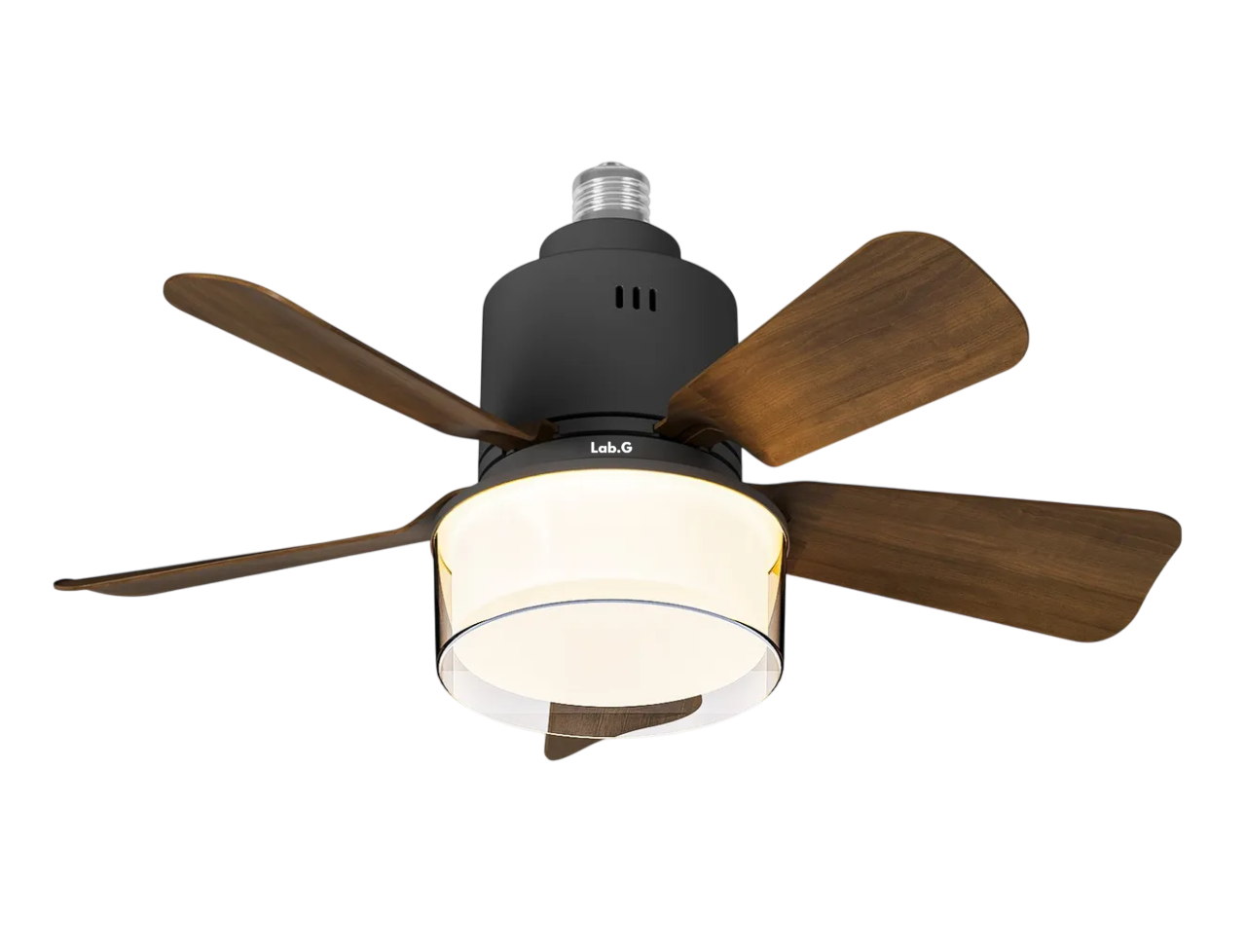 Foto 1 | Foco Con Ventilador De Techo Con Lampara Modernas Para Sala Madera Oscura