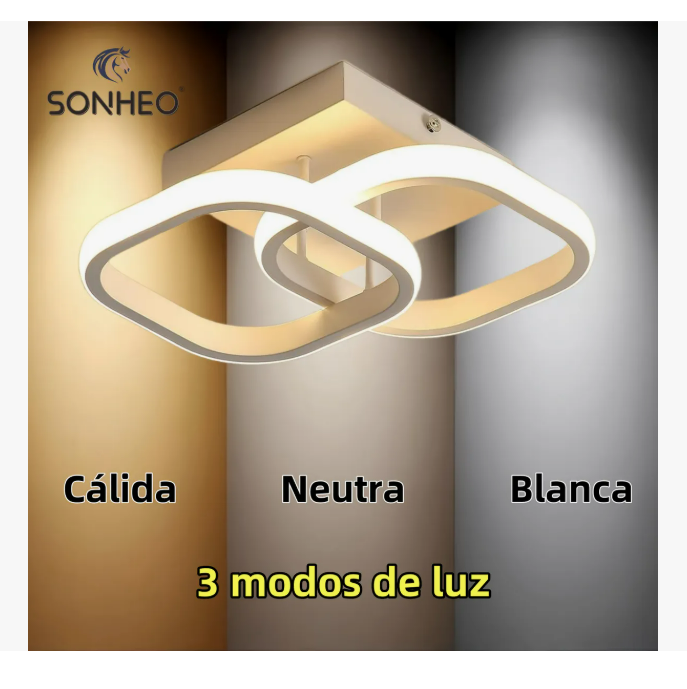 Foto 5 pulgar | Lámpara De Techo Decorativas Moderna Colgante Para Baño Sala