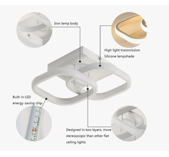 Foto 3 | Lámpara Techo Moderna Baño Regulable Lampara Colgante 3modos