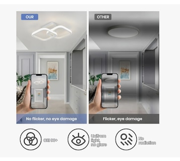Foto 4 | Lámpara Techo Moderna Baño Regulable Lampara Colgante 3modos