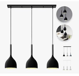 Foto 1 | Lámpara Colgante Moderna Candelabro 3 Cabezas Alt. Ajustable