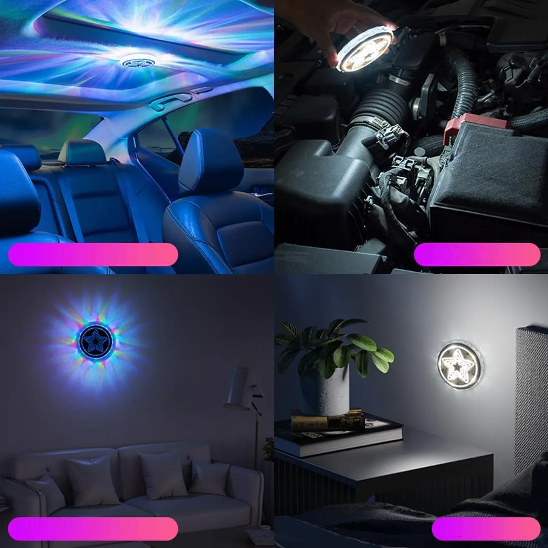 Foto 4 | Luz Ambiental Magnética Multifunción Activada Por Voz