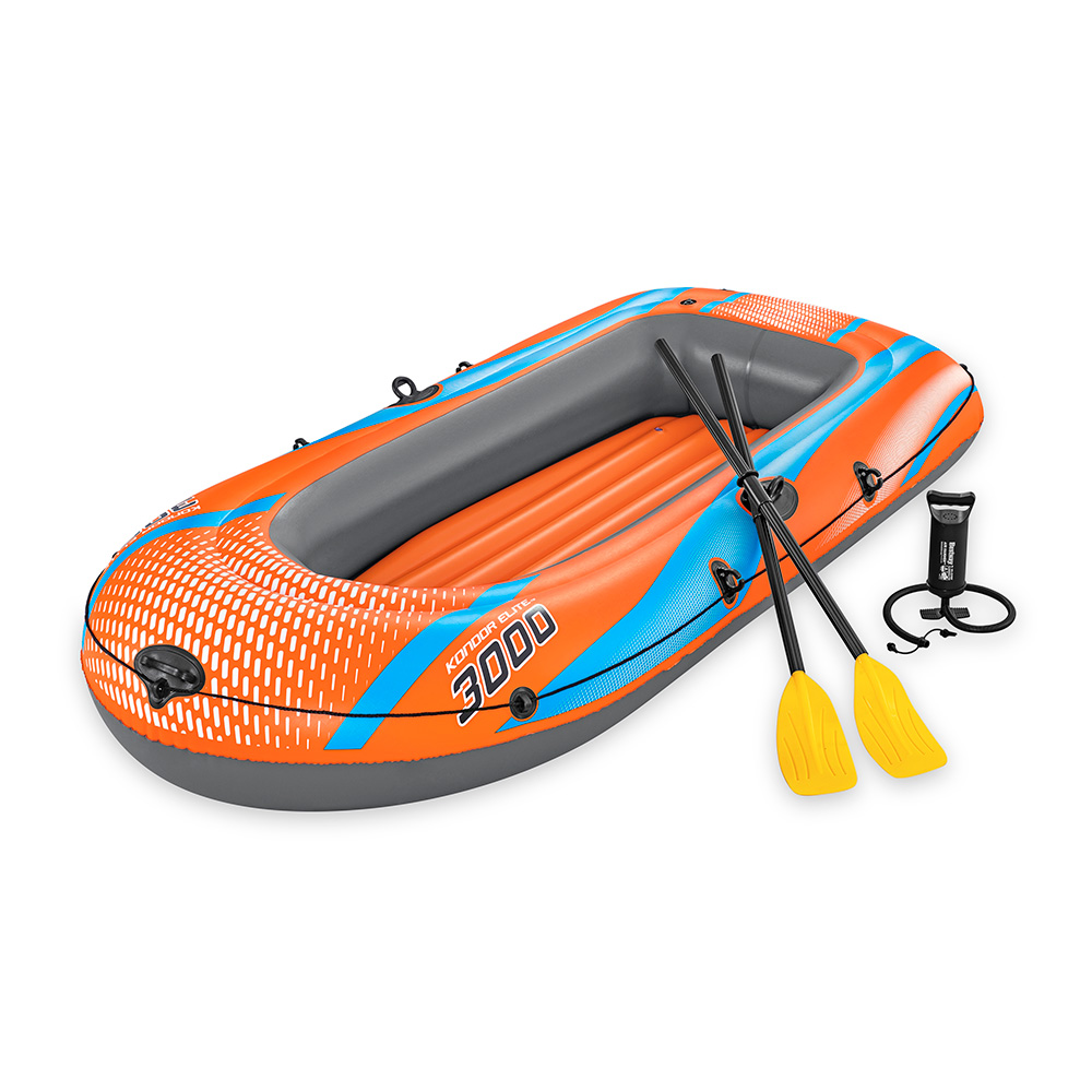 Foto 2 pulgar | Bote Inflable Bestway 61145 color Naranja Kondor Elite para 3 Personas con Remos