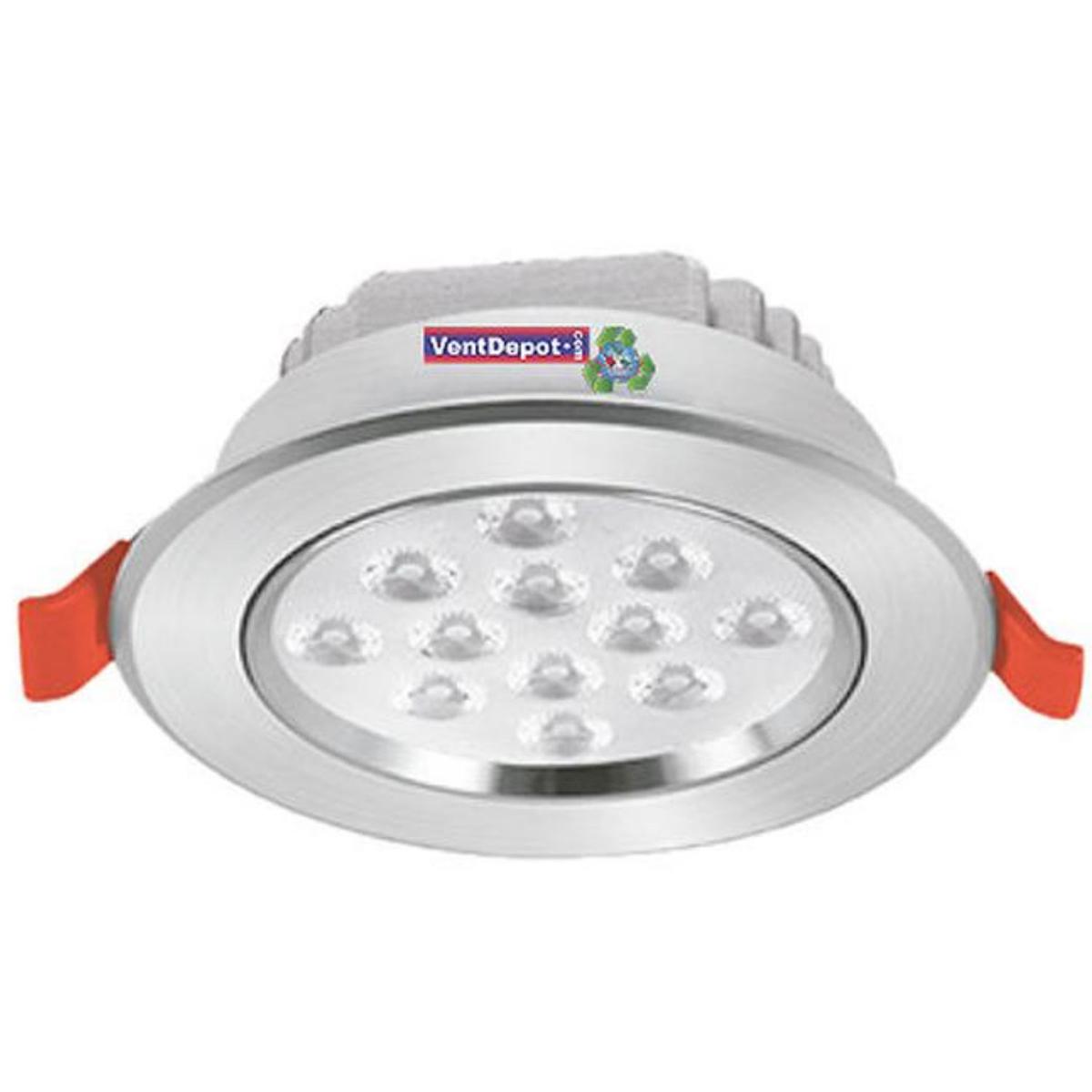 Luz Empotrable Para  El Hogar Ventdepot Mxamh-020 4 Piezas Blanco Cálido