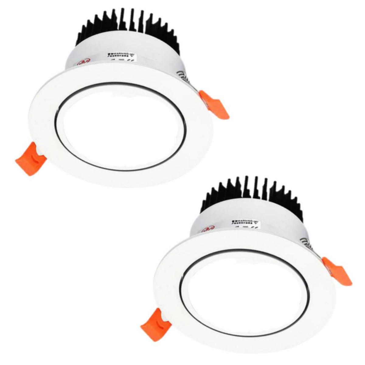 Luces Led Para Oficinas Ventdepot Mxlmw-007 2 Piezas Blanco Frío