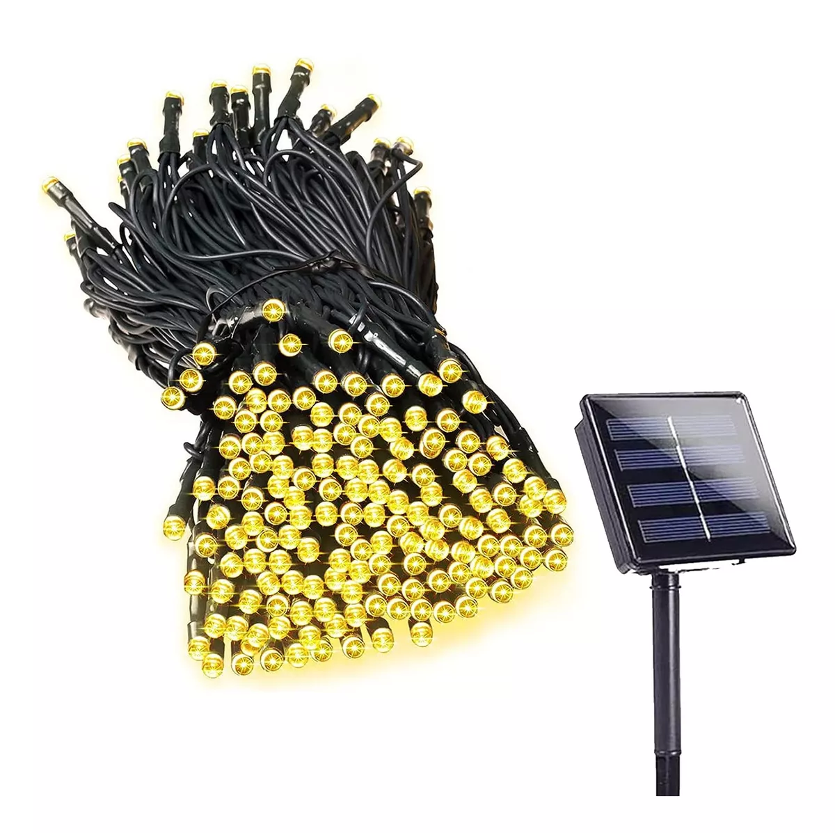 Foto 2 pulgar | Luces Solares Decorativas de Exterior Eo Safe Imports ESI-10050 Amarillo 10 m 100 Leds 8 Modos