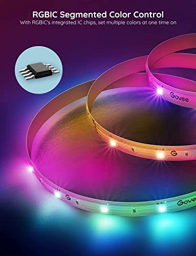 Foto 9 pulgar | Tira de Luces LED Govee RGBIC Alexa 5m Smart WiFi Music Sync