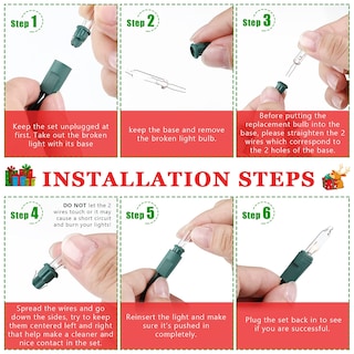 Foto 5 | Venta Internacional - Bombillas De Repuesto Mudder Mini Christmas De 2,5 V (100 Unidades)