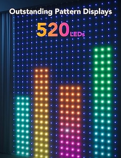 Foto 2 | Venta Internacional - Luces De Cortina Govee Smart Wifi Led Outdoor 520 Led Rgbic
