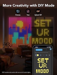 Foto 3 | Venta Internacional - Luces De Cortina Govee Smart Wifi Led Outdoor 520 Led Rgbic