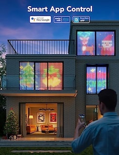 Foto 8 | Venta Internacional - Luces De Cortina Govee Smart Wifi Led Outdoor 520 Led Rgbic