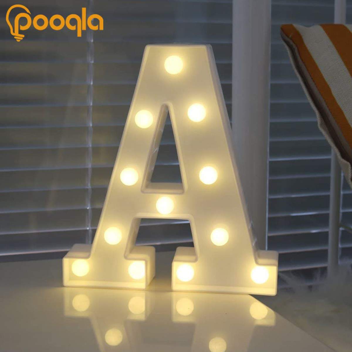 Foto 5 pulgar | Letrero Led Con Letras En Forma De Marquesina Pooqla Para Fiestas En Casa, Bodas - Venta Internacional.