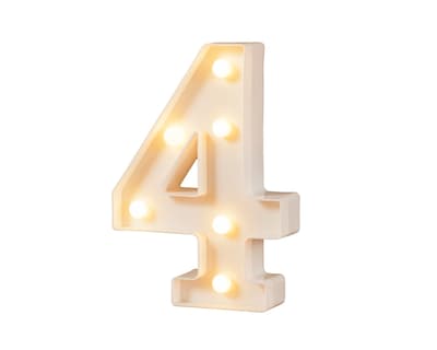 Foto 1 | Número Decorativo con Luz Led Bluelander Incluye Batería Aa