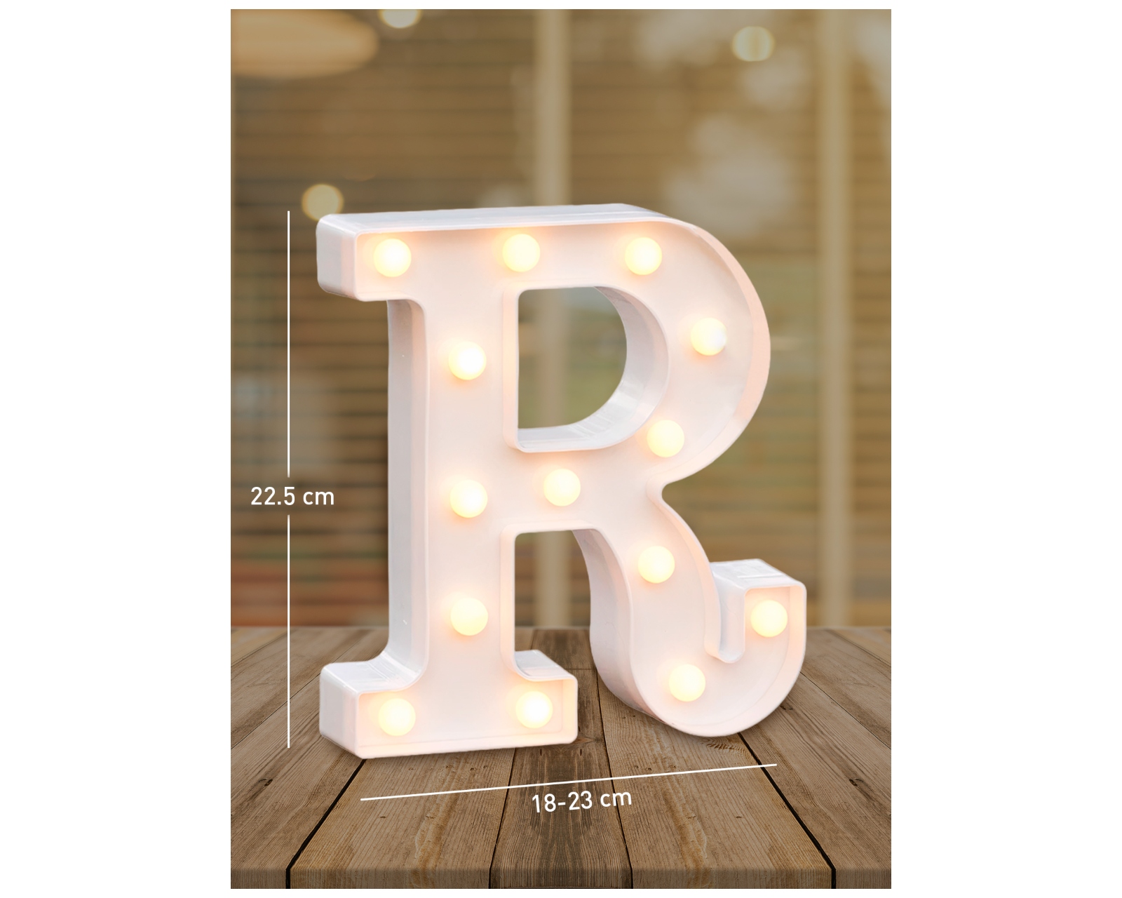 Foto 3 pulgar | Letra R Decorativa Bluelander con Luz Led