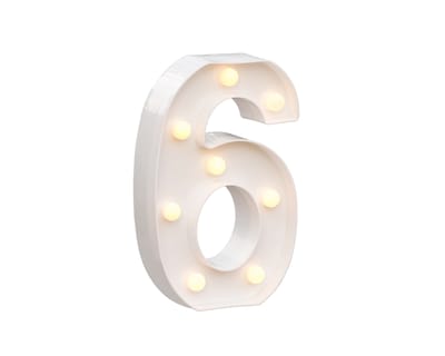 Foto 1 | Número Decorativo con Luz Led Bluelander Incluye Batería Aa