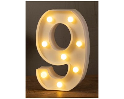Foto 2 | Número Decorativo con Luz Led Bluelander Incluye Batería Aa