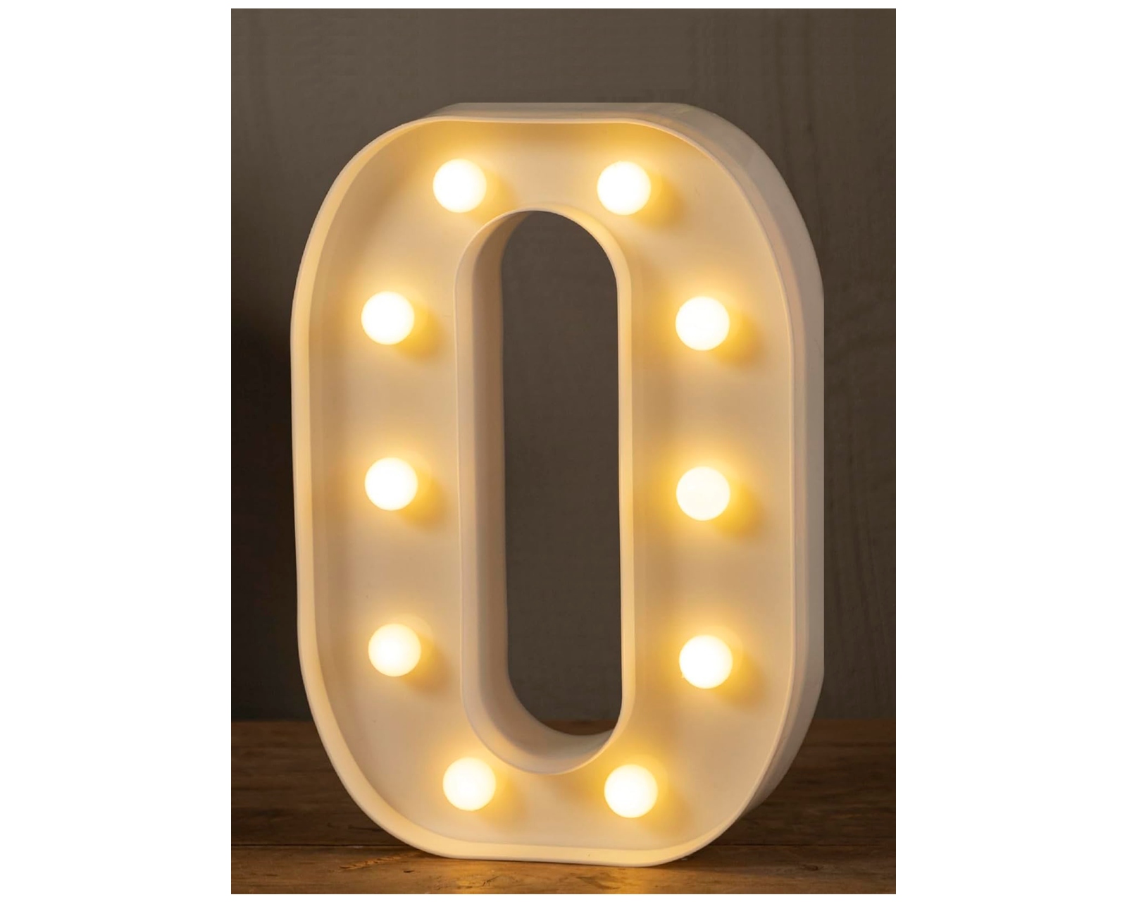 Foto 4 pulgar | Letra O Decorativa Bluelander con Luz Led