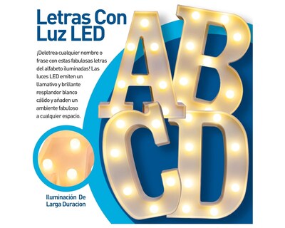 Foto 4 | Letra C Decorativa Bluelander con Luz Led