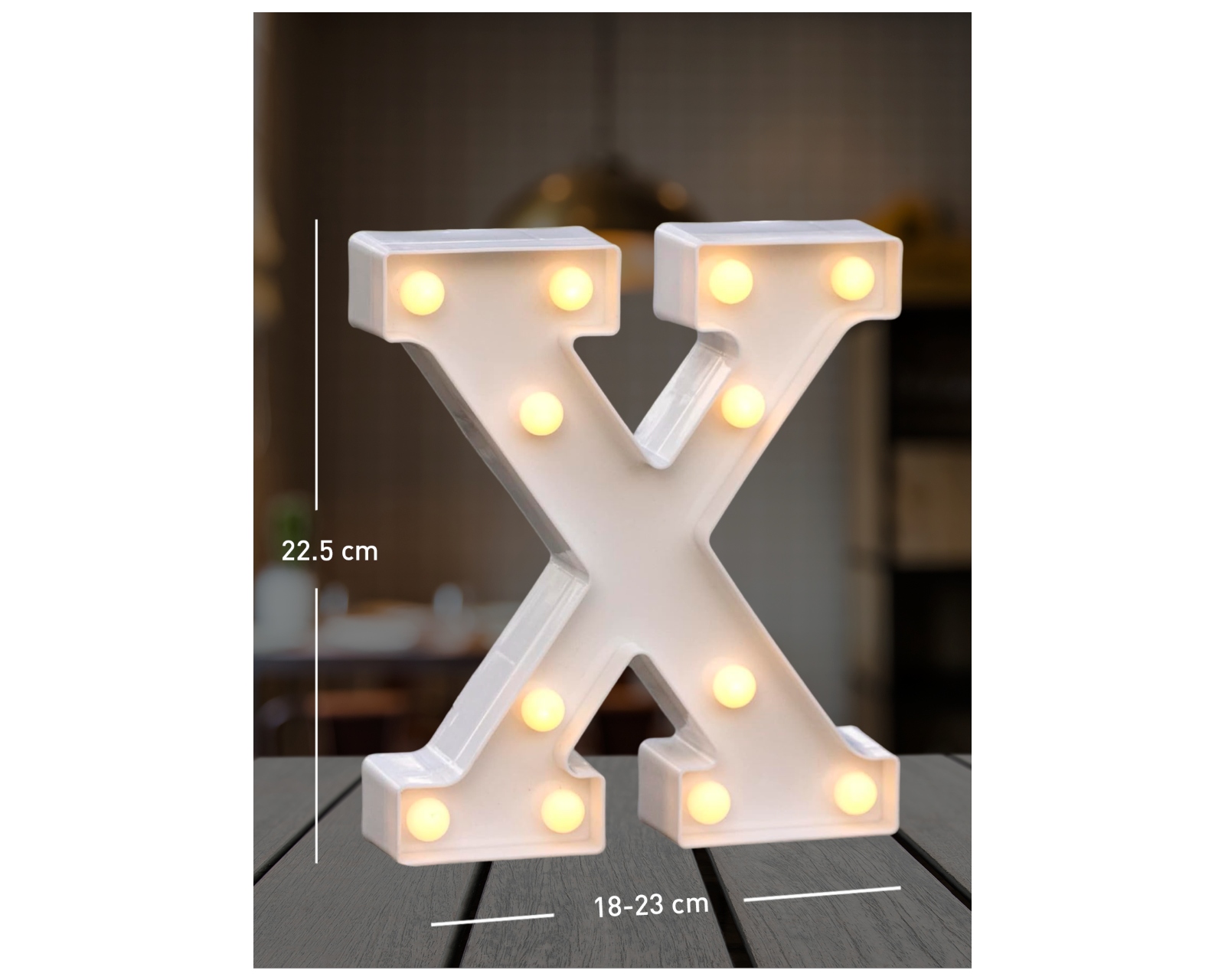 Foto 2 | Letra X Decorativa con Luz Led Bluelander Incluye Batería AA