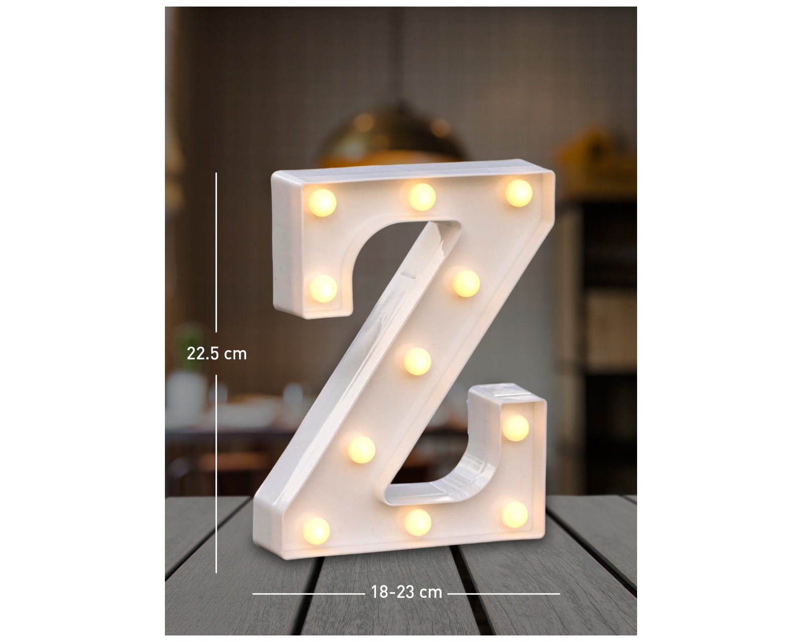 Foto 3 pulgar | Letra Z Decorativa con Luz Led Bluelander Incluye Batería AA