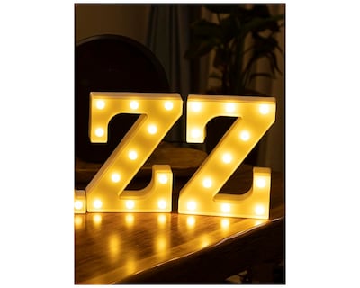 Foto 5 | Letra Z Decorativa con Luz Led Bluelander Incluye Batería AA