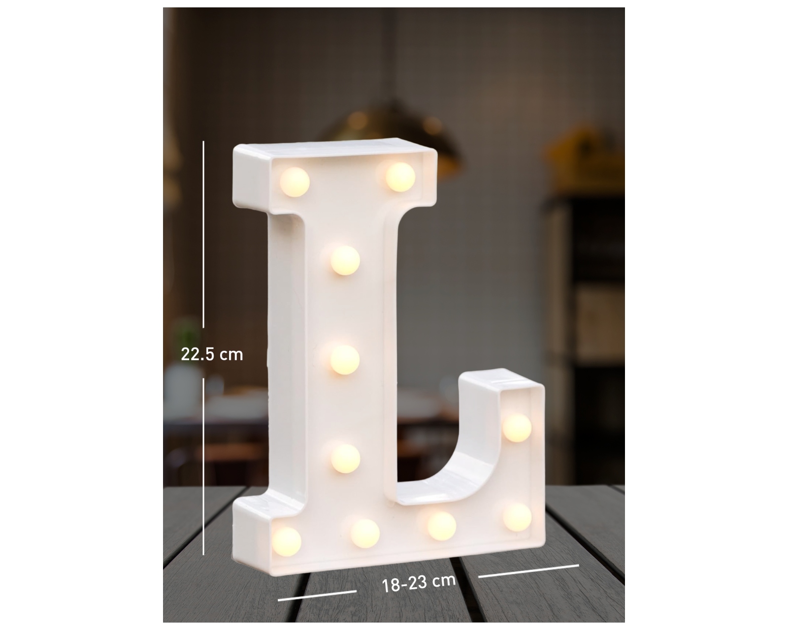 Foto 3 pulgar | Letra L Decorativa con Luz Led Bluelander Incluye Batería AA