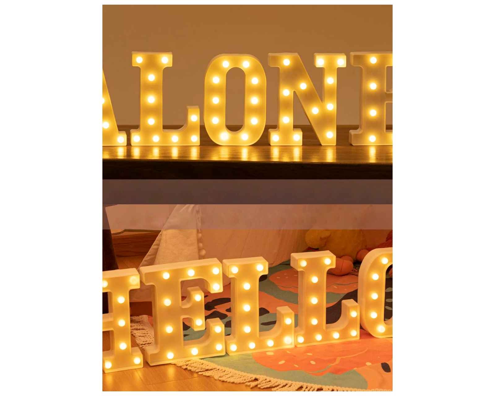 Foto 5 | Letra L Decorativa con Luz Led Bluelander Incluye Batería AA