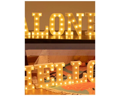 Foto 5 | Letra L Decorativa con Luz Led Bluelander Incluye Batería AA