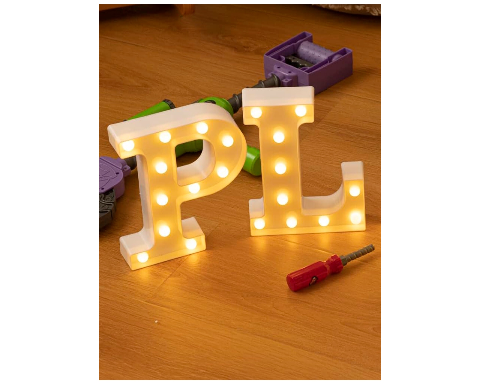 Foto 7 pulgar | Letra P Decorativa con Luz Led Bluelander Incluye Batería AA