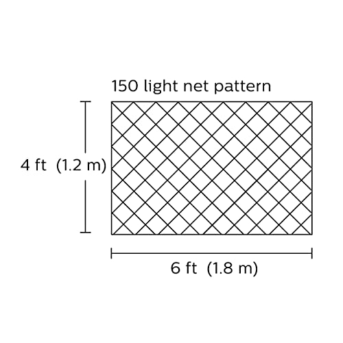 Foto 5 | Cadena de Luces Philips 150 Led Multicolor Con Minirredes Facetadas - Venta Internacional