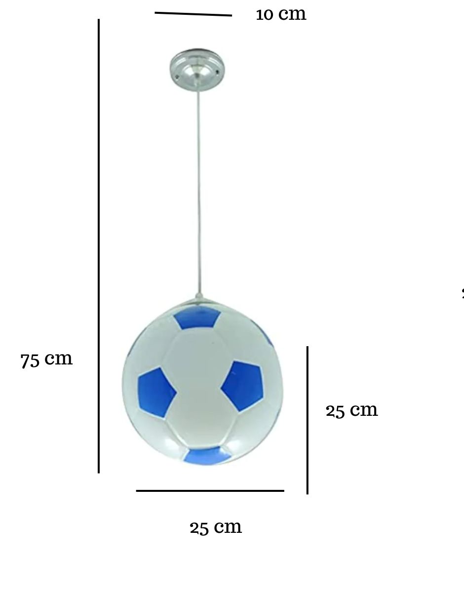 Foto 4 pulgar | Lámpara Colgante Iluminación Luz Vic tk-20 de Balón Azul