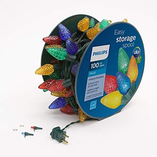 Foto 1 | Luces de Navidad Philips 100 Led Multicolor C9 15.66m - Venta Internacional